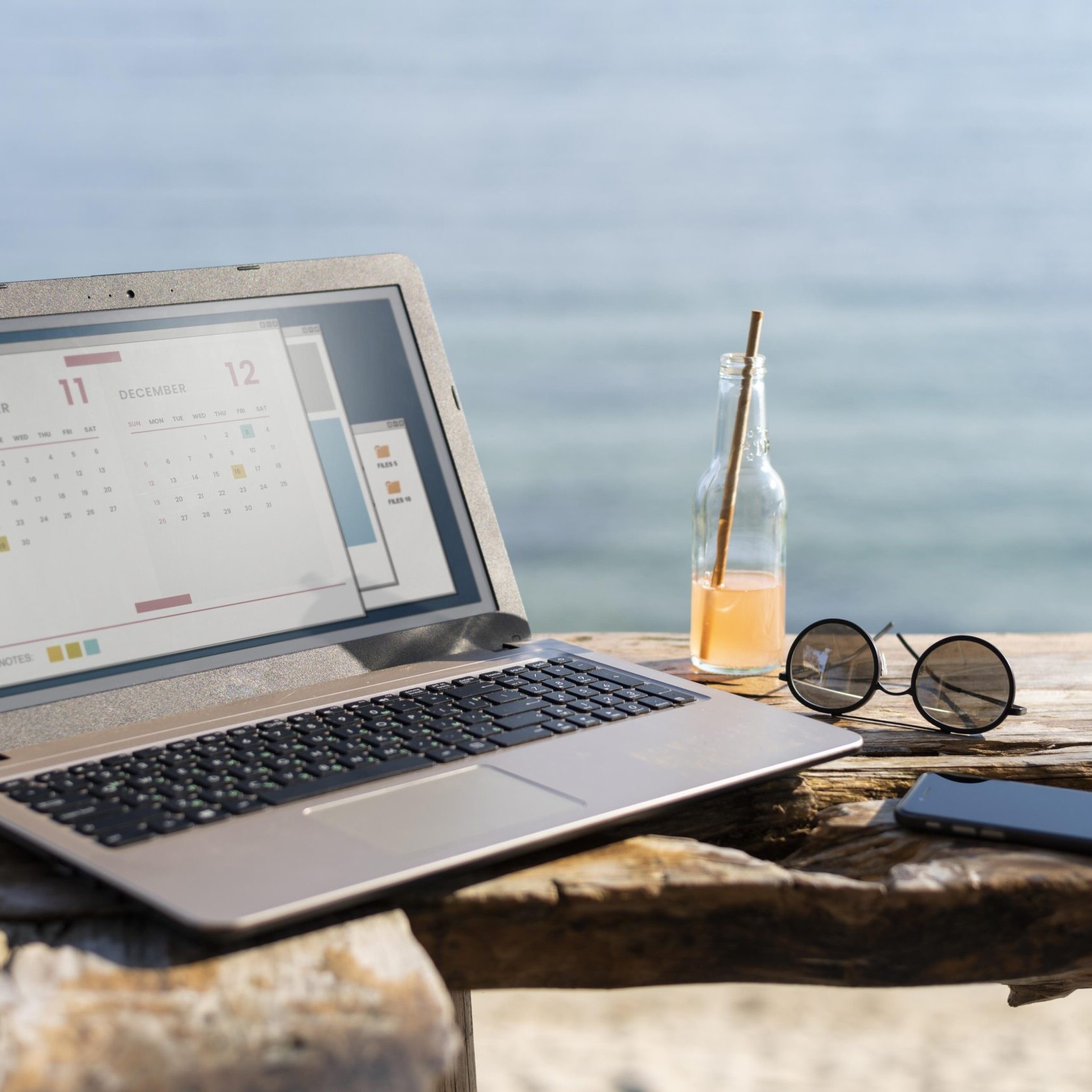 Laptop displaying a calendar used to illustrate PTO tracking mistakes in time off planning