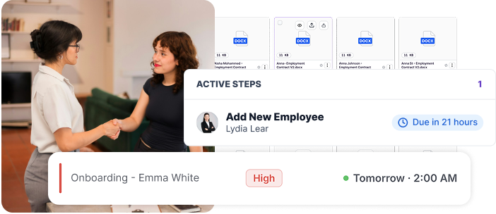 New employee onboarding