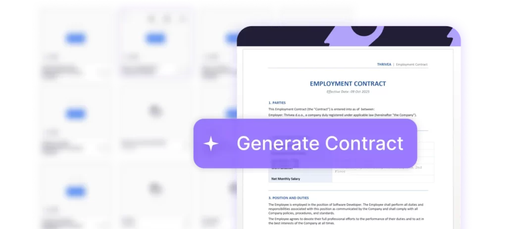 Create documents in seconds, not hours